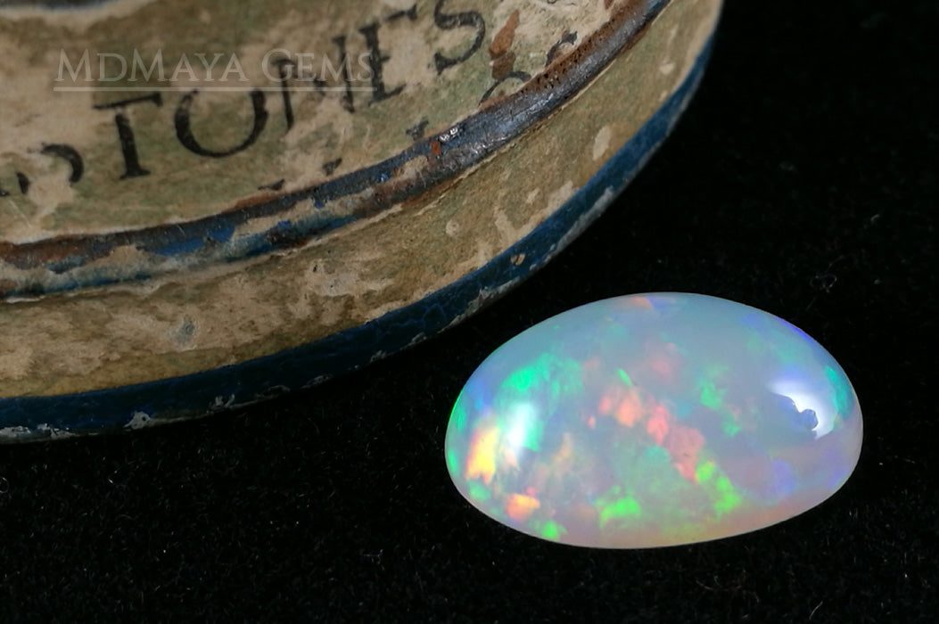 Incredible Firework Welo Opal 3.95 ct with a beautiful firework pattern