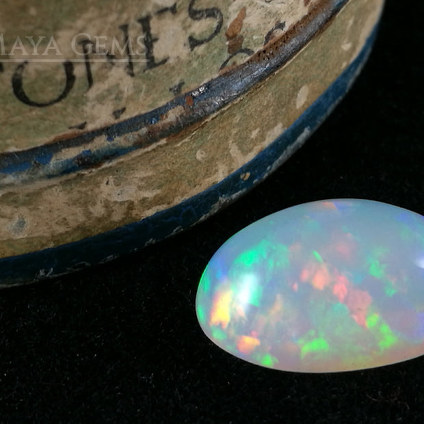 Incredible Firework Welo Opal 3.95 ct with a beautiful firework pattern