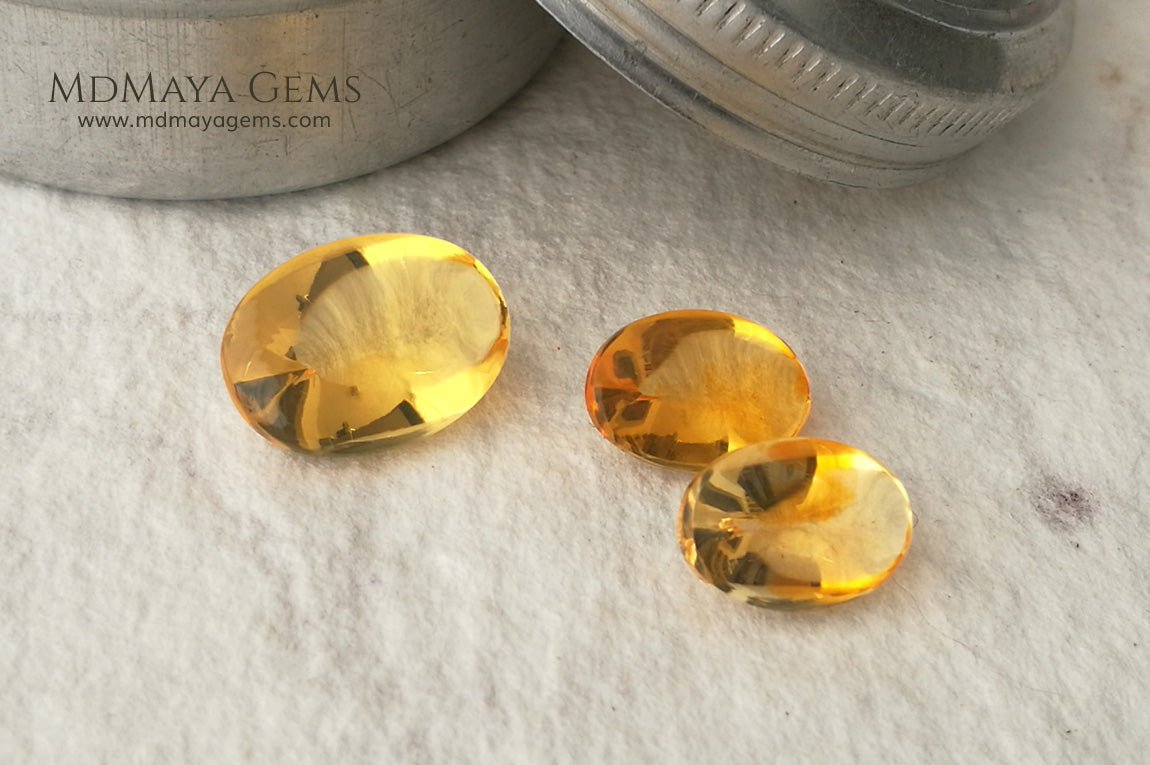 Fire Opal set. The perfect combination for your bespoke jewelry. 6.38 ct.