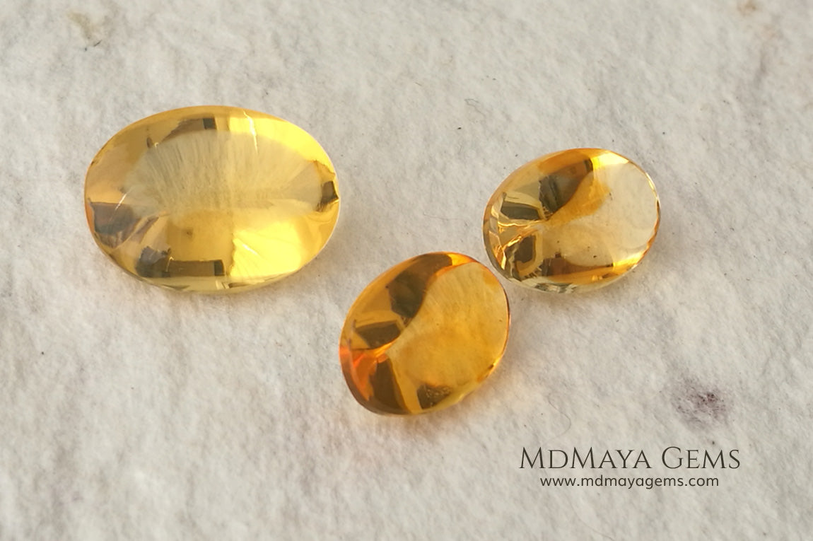 Fire Opal set. The perfect combination for your bespoke jewelry. 6.38 ct.