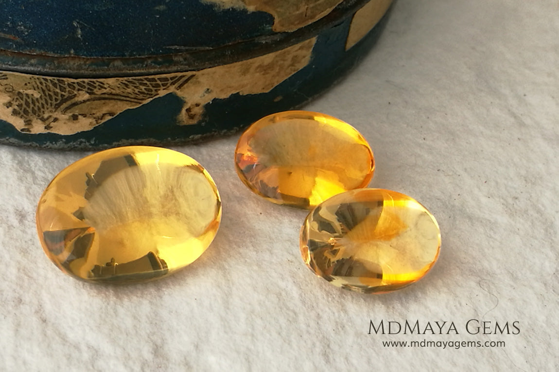 Fire Opal set. The perfect combination for your bespoke jewelry. 6.38 ct.