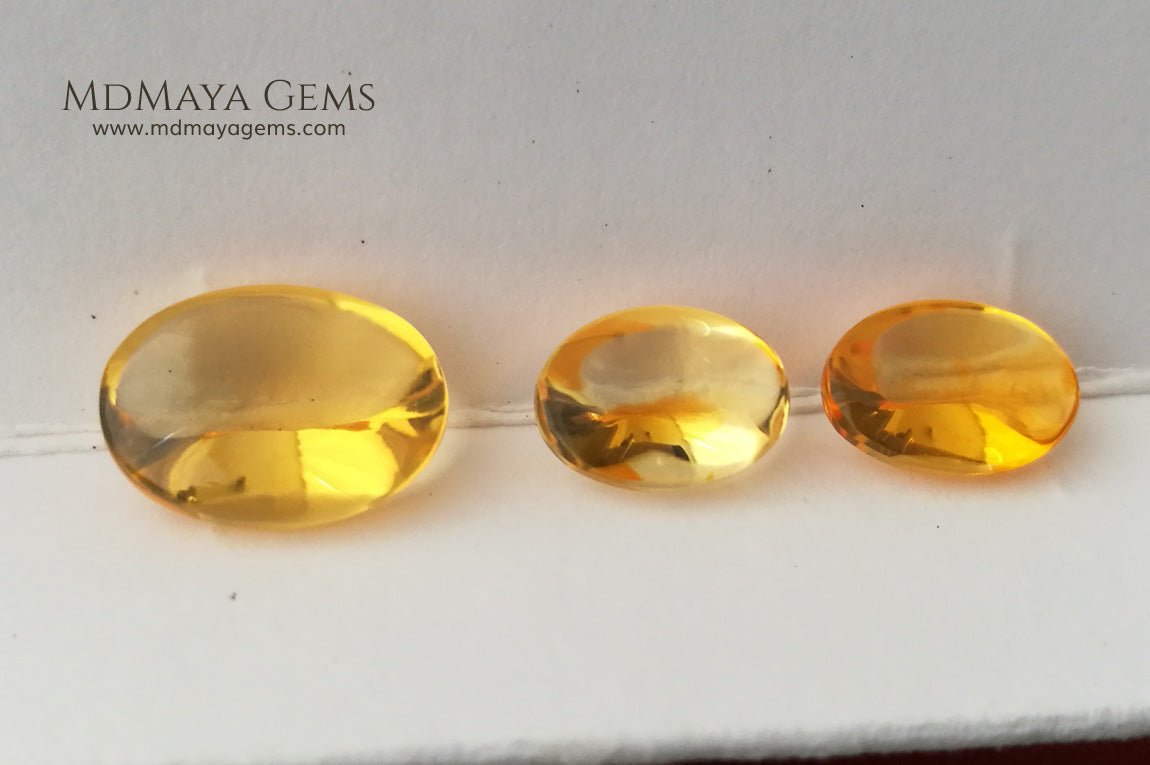 Fire Opal set. The perfect combination for your bespoke jewelry. 6.38 ct.
