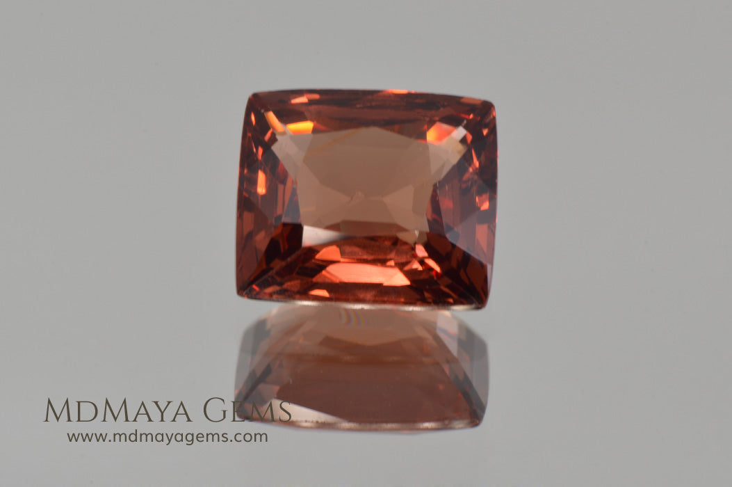 Flame Orange Burma Spinel Cushion Cut 2.29 ct