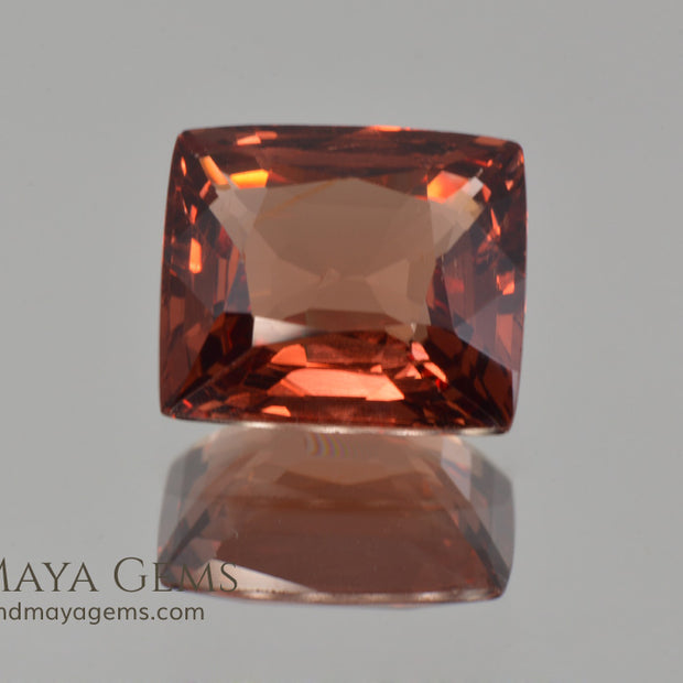 Flame Orange Burma Spinel Cushion Cut 2.29 ct