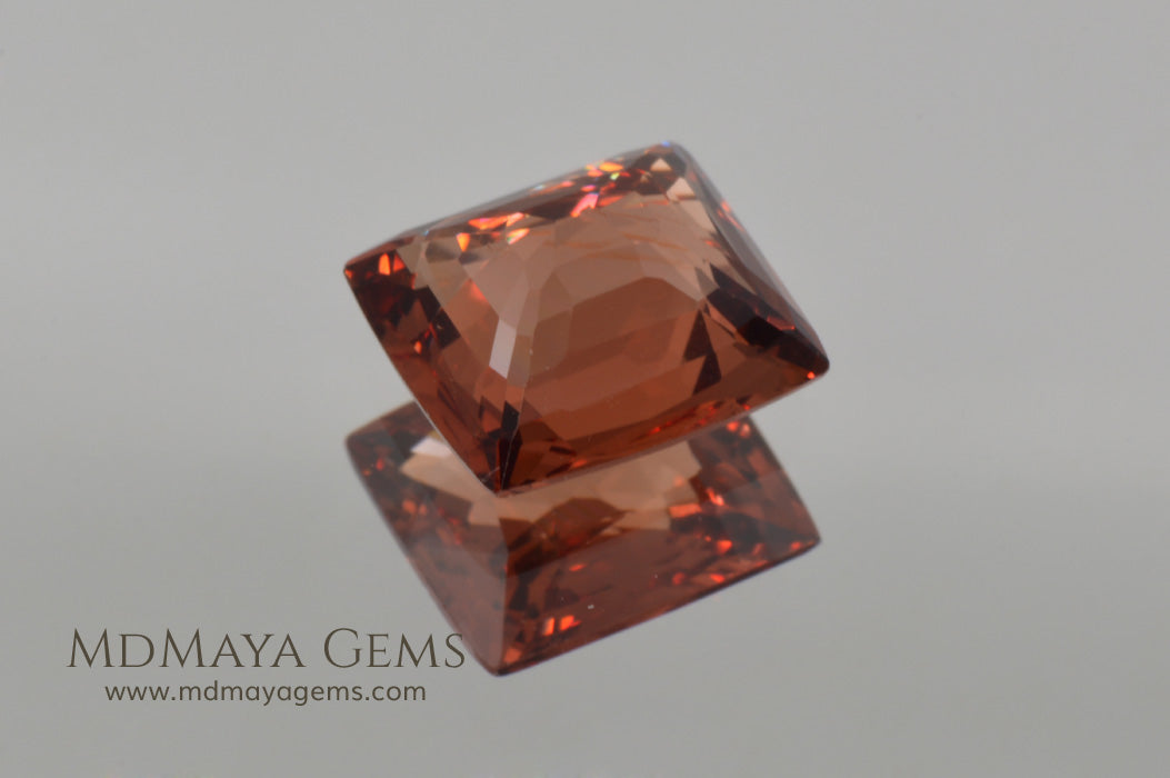 Flame Orange Burma Spinel Cushion Cut 2.29 ct