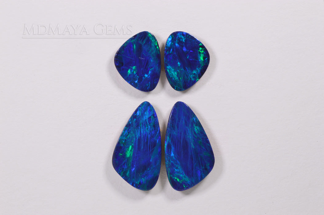 Natural Multicolor Opal Doublet from Australian 7.00 ct with beautiful play of color