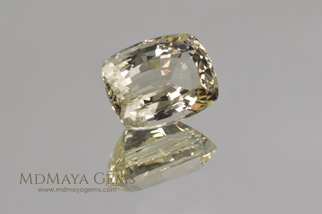 Untreated Light Yellow Heliodor Golden Beryl Cushion Cut 4.79 ct
