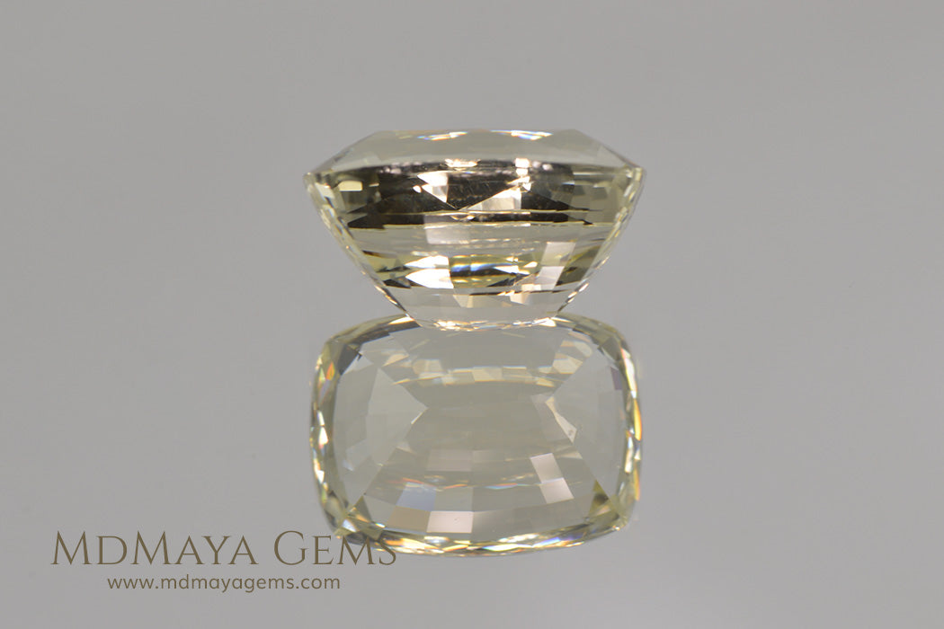 Untreated Light Yellow Heliodor Golden Beryl Cushion Cut 4.79 ct