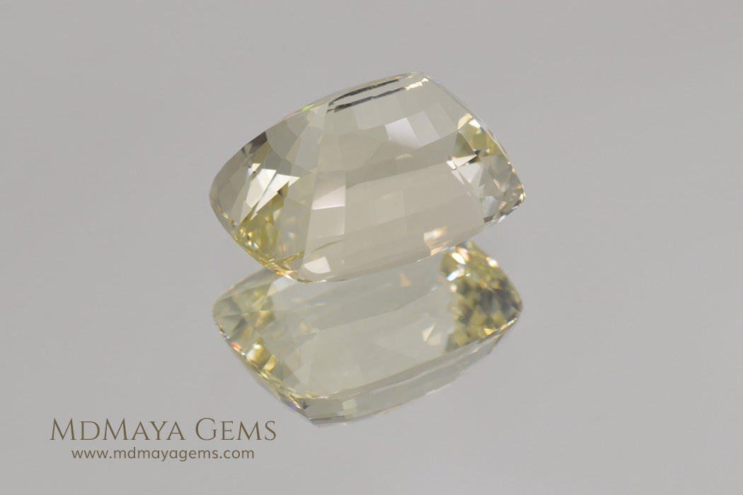 Untreated Light Yellow Heliodor Golden Beryl Cushion Cut 4.79 ct