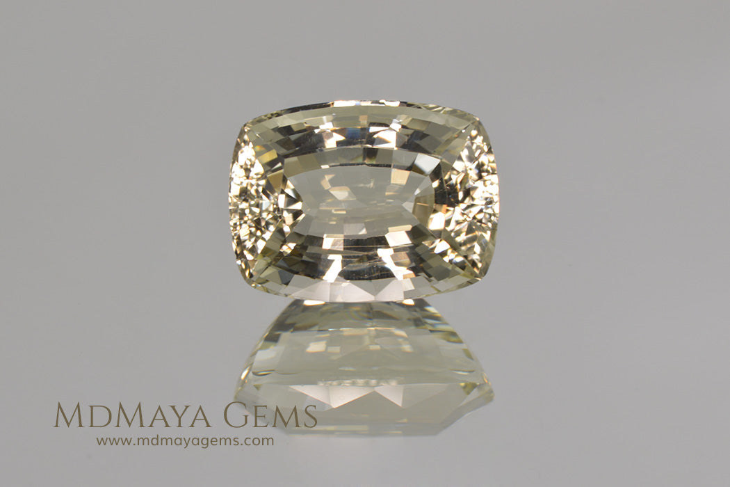 Untreated Light Yellow Heliodor Golden Beryl Cushion Cut 4.79 ct
