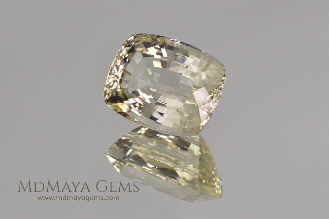 Untreated Light Yellow Heliodor Golden Beryl Cushion Cut 4.79 ct
