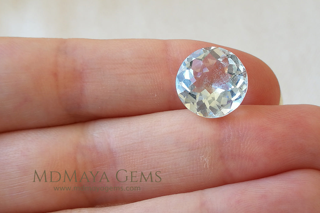 Goshenite Beryl Round cut 6.00 ct