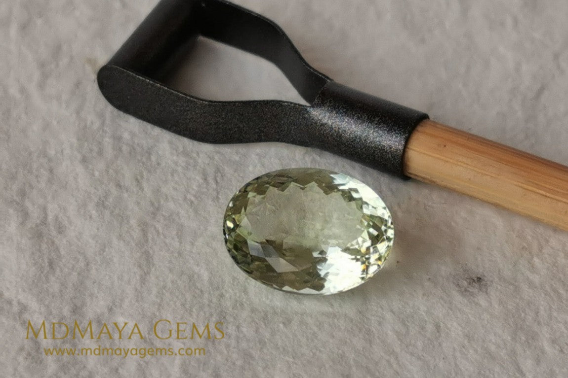 Green-Yellow Beryl – Oval Cut, 5.33 ct