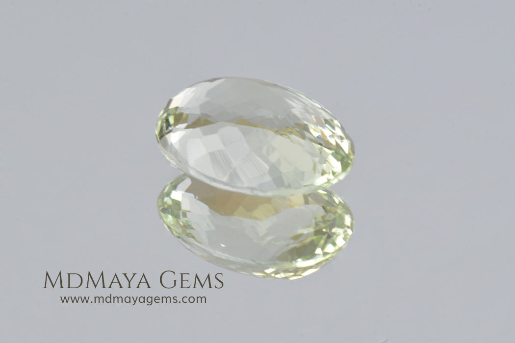 Green Yellow Beryl Gemstone Oval cut 5.33 ct