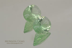 Natural Green Fluorite Pair from USA 12.05 ct.