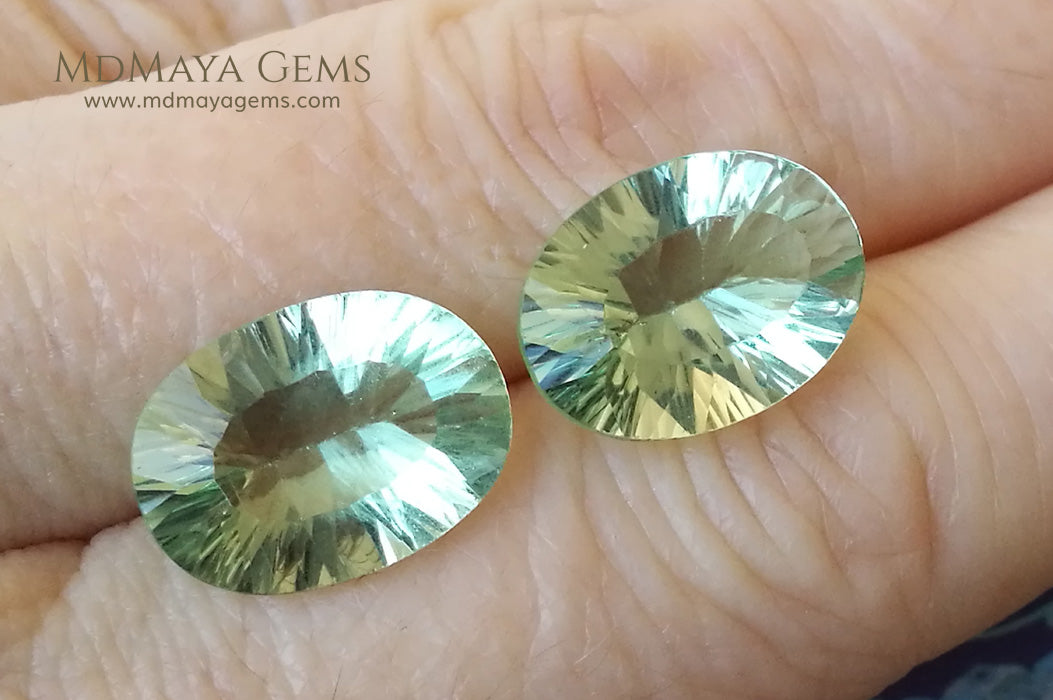 Natural Green Fluorite Pair from USA 12.05 ct.