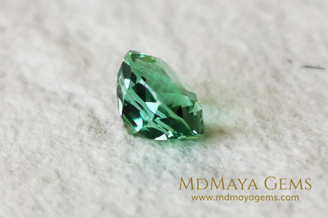 Mint Green Paraiba Tourmaline 2 10 ct with certificate for sale MdMaya Gems