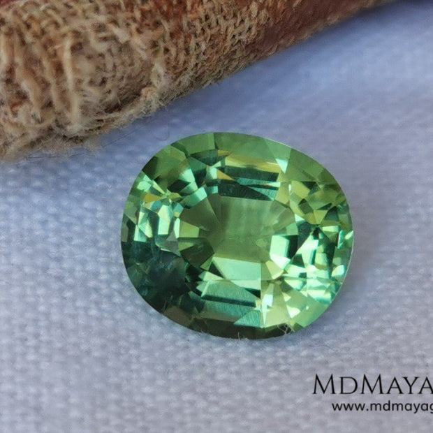 Soft Green Paraiba Tourmaline 2 40 ct with certificate