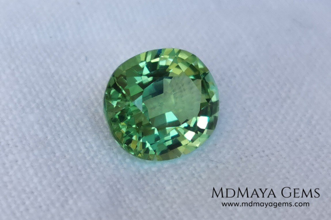 Soft Green Paraiba Tourmaline 2 40 ct with certificate