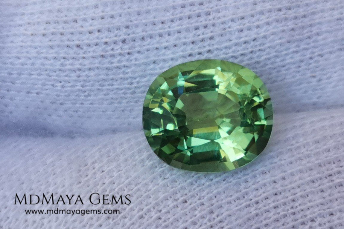 Soft Green Paraiba Tourmaline 2 40 ct with certificate