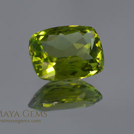 Genuine Green Peridot Cushion Cut 4.72 ct