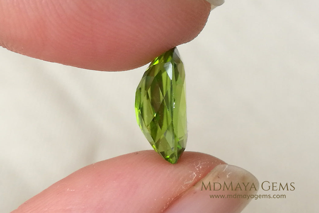 Genuine Green Peridot Cushion Cut 4.72 ct