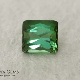Bright Yellowish Green Tourmaline. 1.26 ct. Rectangular, scissor cut. This beautiful and natural green gemstone shows a vivid and bright color, its behavior under any kind of light is wonderful, always plenty of life and color. It will look perfect in a ring. Low price.