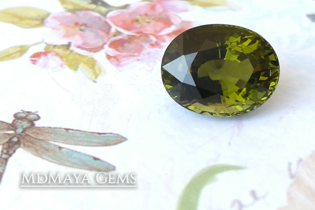Stunning Green Tourmaline 4.49 ct from Mozambique (under daylight)