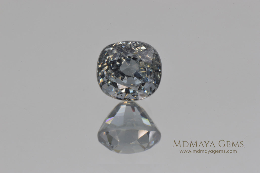 Pretty Bluish Gray Spinel Unheated Cushion Cut 1.22 ct