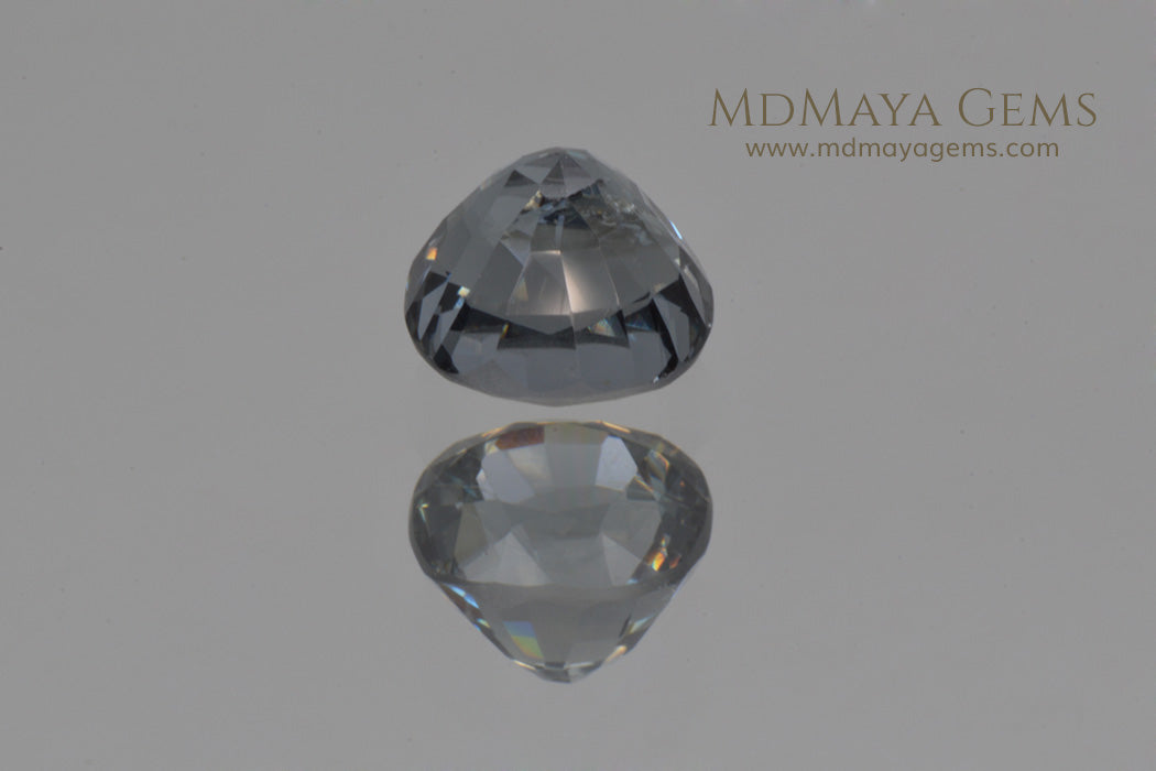 Pretty Bluish Gray Spinel Unheated Cushion Cut 1.22 ct