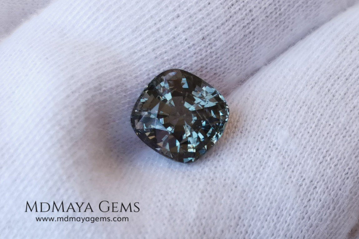 Grey Spinel 4.07 ct. Cushion Cut
