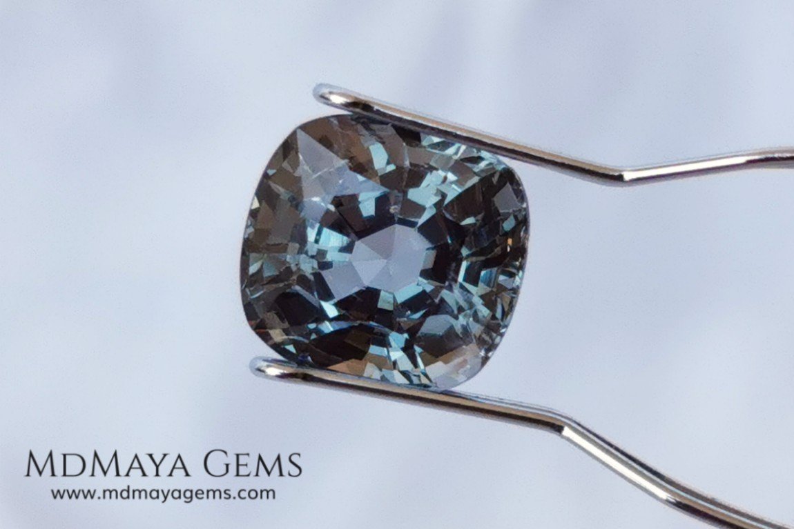 Grey Spinel 4.07 ct. Cushion Cut