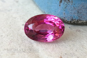 Brilliant Rich Purple Red Rubellite Tourmaline from Mozambique. Big Gem for Jewelry!. Oval Cut. 5.02 ct.