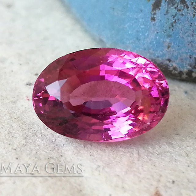 Brilliant Rich Purple Red Rubellite Tourmaline from Mozambique. Big Gem for Jewelry!. Oval Cut. 5.02 ct.
