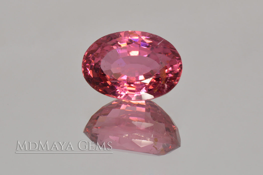 Brilliant Rich Purple Red Rubellite Tourmaline from Mozambique. Big Gem for Jewelry!. Oval Cut. 5.02 ct.