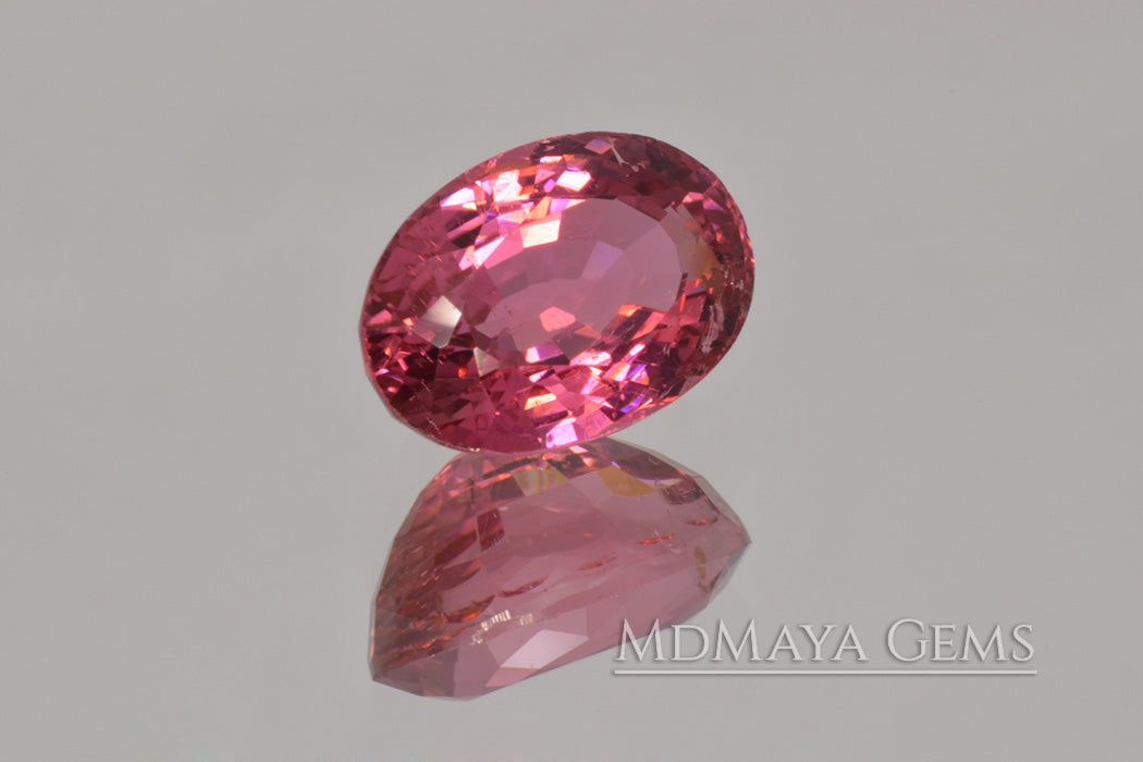 Brilliant Rich Purple Red Rubellite Tourmaline from Mozambique. Big Gem for Jewelry!. Oval Cut. 5.02 ct.