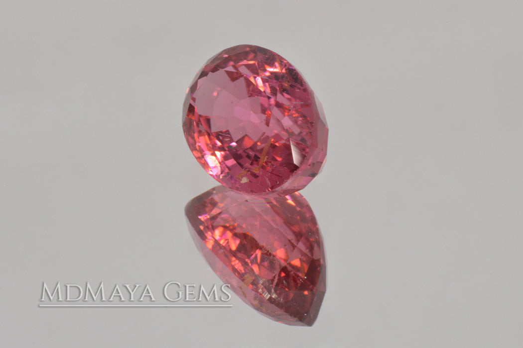 Brilliant Rich Purple Red Rubellite Tourmaline from Mozambique. Big Gem for Jewelry!. Oval Cut. 5.02 ct.