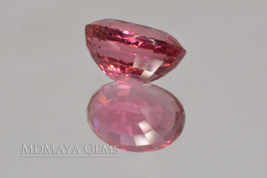 Brilliant Rich Purple Red Rubellite Tourmaline from Mozambique. Big Gem for Jewelry!. Oval Cut. 5.02 ct.