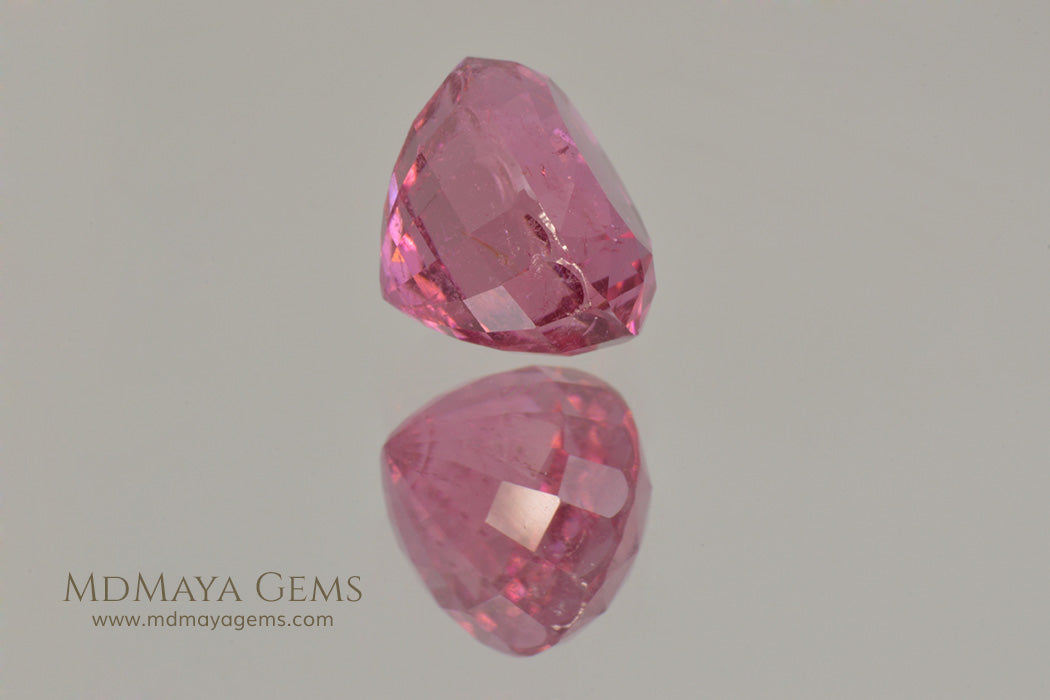 Hot Pink Rubellite Tourmaline Gemstone Oval Cut 4.44 ct