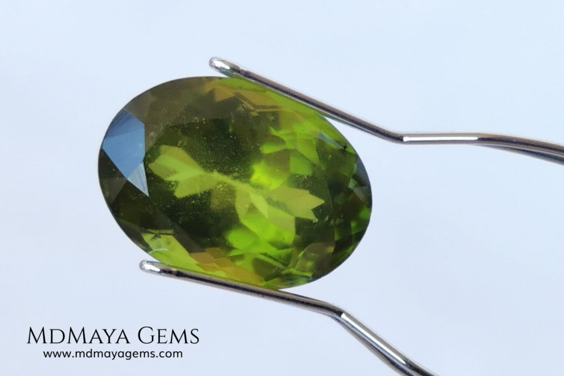 idocrase 7.04 ct oval cut