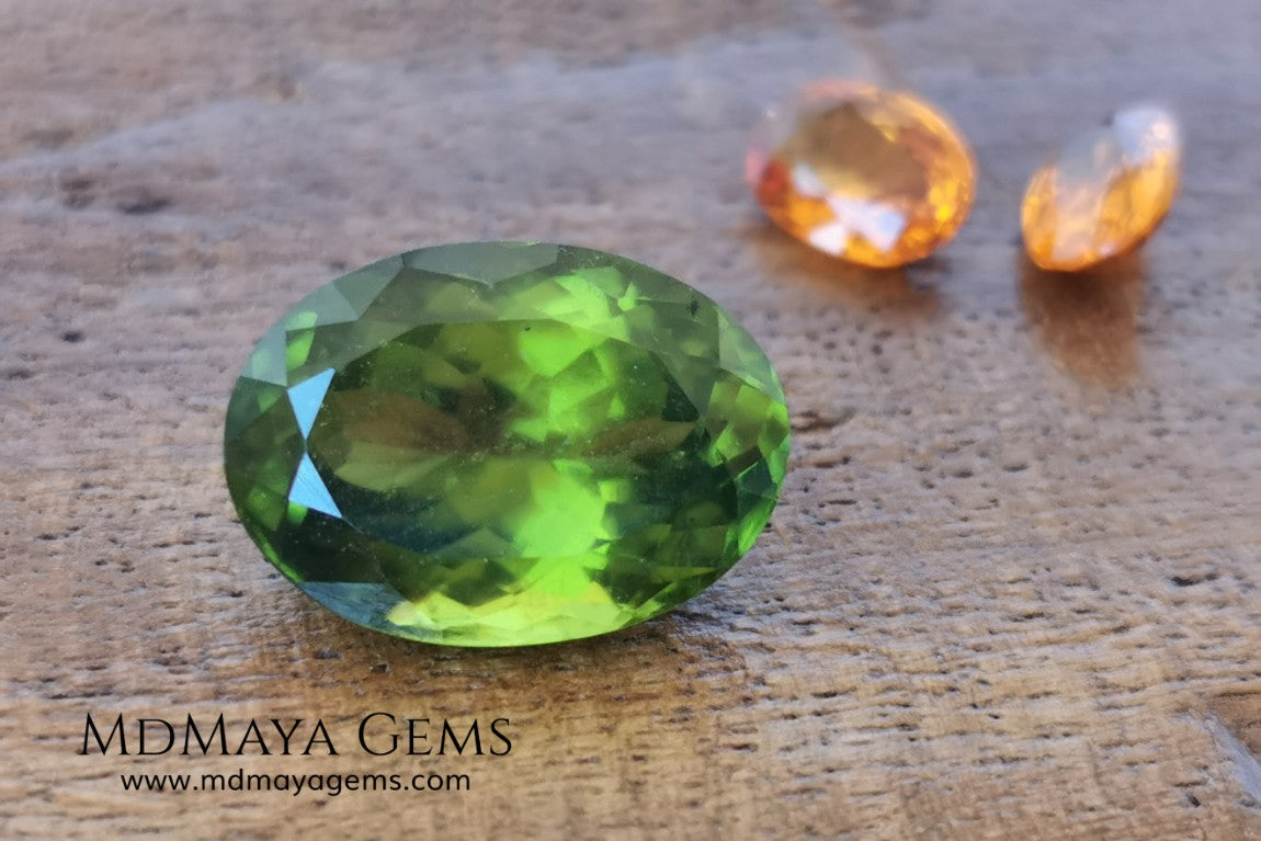 idocrase 7.04 ct oval cut