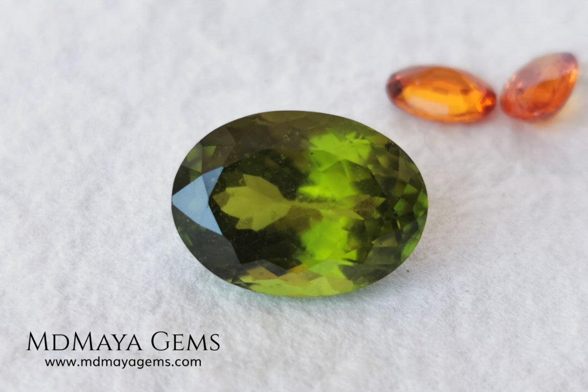 idocrase 7.04 ct oval cut