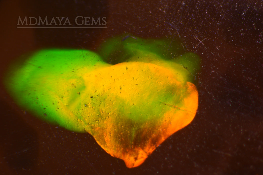 Rare and Stunning Welo Opal 2.49 ct with a honeycomb patter under microscope