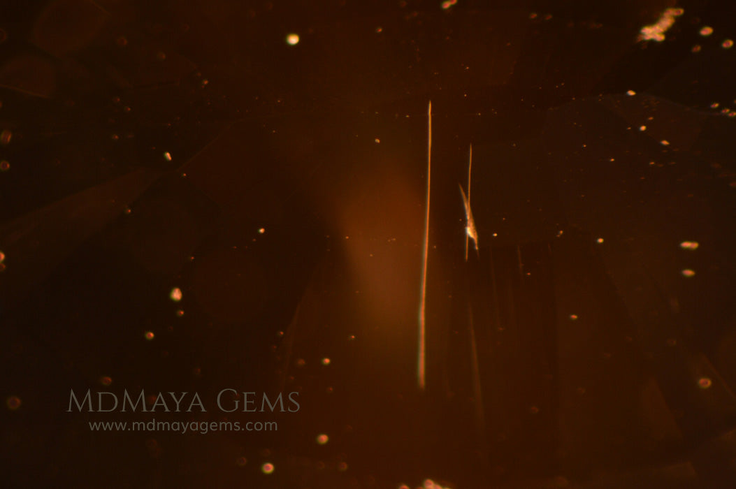 Inclusions in Yellow Beryl Gemstone Oval cut 5.33 ct