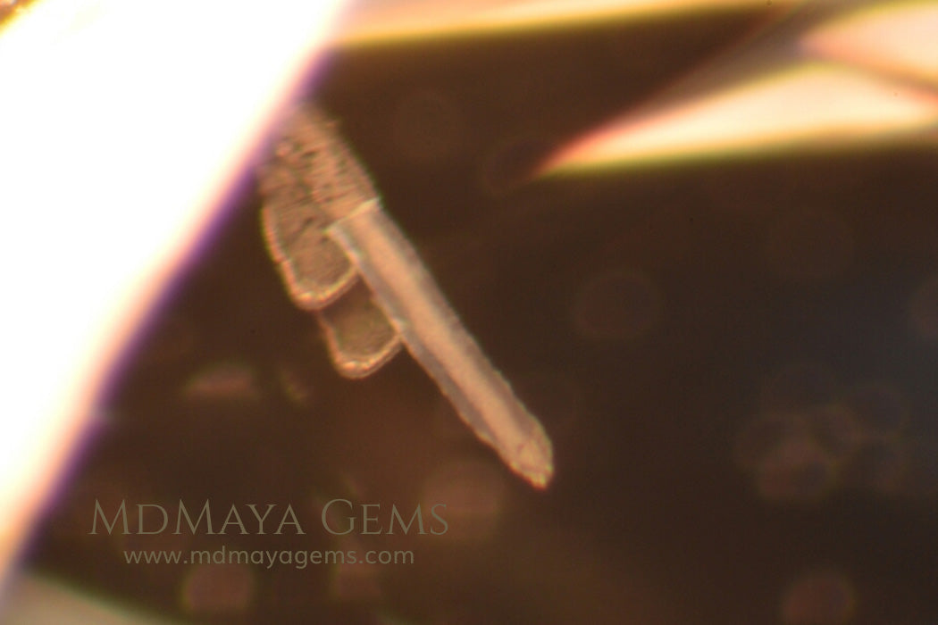 Inclusions in Pretty blue Aquamarine Cushion cut 3.18 ct