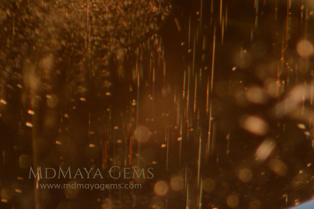 Inclusions in Fine Blue Aquamarine Pear cut 8.00 ct