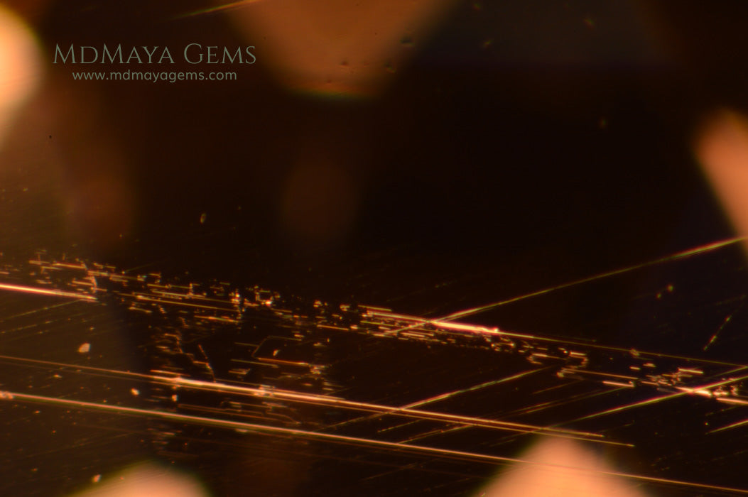 Inclusions in Color Change Diaspore Gemstone 7.77 ct 