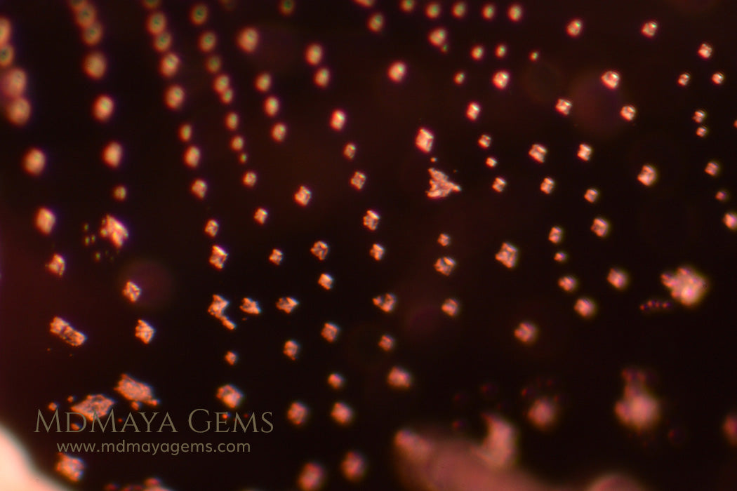 Inclusions in Deep Pink Spinel Oval Cut 2.47 ct