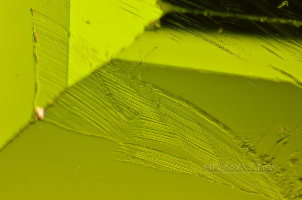 Inclusions in Chrome Diopside Gemstone 