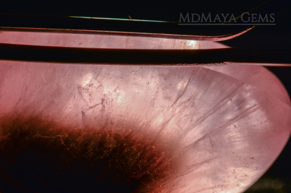 Inclusions in Untreated Mogok Mushroom Tourmalines 10.87 ct